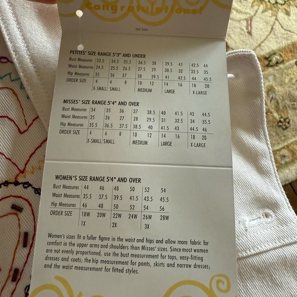 Susan Graver White Embroidered Denim Jacket Red Heart Button Accents NWT 129.00 - Picture 14 of 14